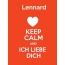 Lennard - keep calm and Ich liebe Dich!