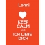 Lenni - keep calm and Ich liebe Dich!