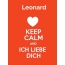 Leonard - keep calm and Ich liebe Dich!