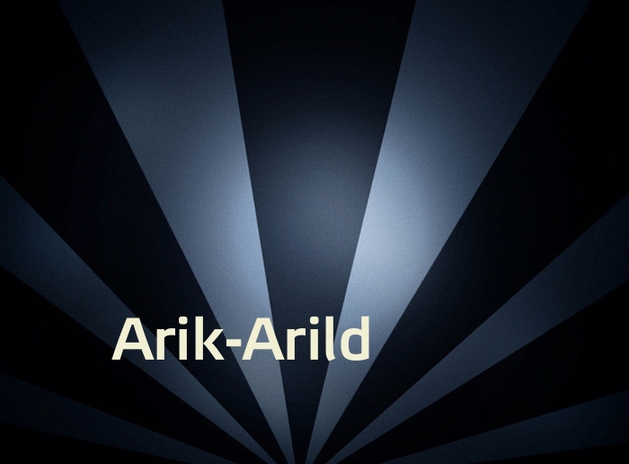 Bilder mit Namen Arik-Arild