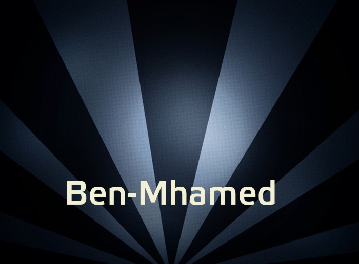 Bilder mit Namen Ben-Mhamed Bilder mit Namen Ben-Mhamed