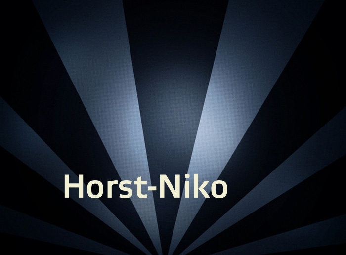 Bilder mit Namen Horst-Niko