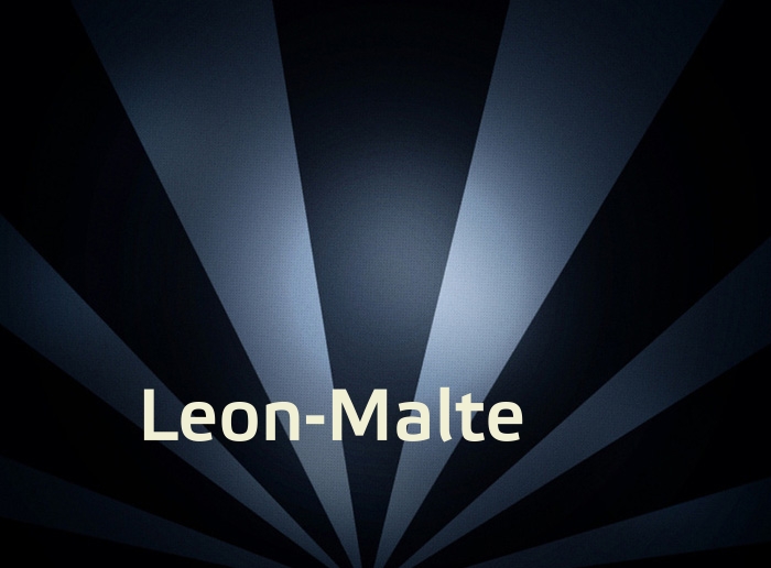 Bilder mit Namen Leon-Malte