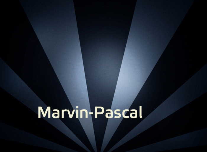 Bilder mit Namen Marvin-Pascal