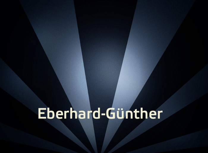 Bilder mit Namen Eberhard-Gnther