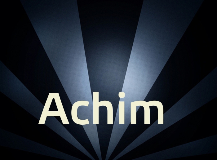 Bilder mit Namen Achim