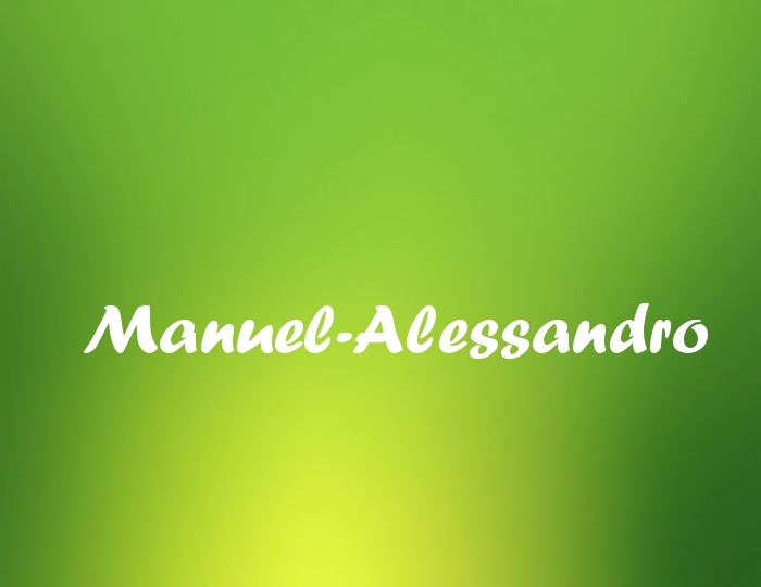 Bildern mit Namen Manuel-Alessandro