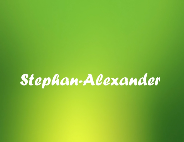 Bildern mit Namen Stephan-Alexander