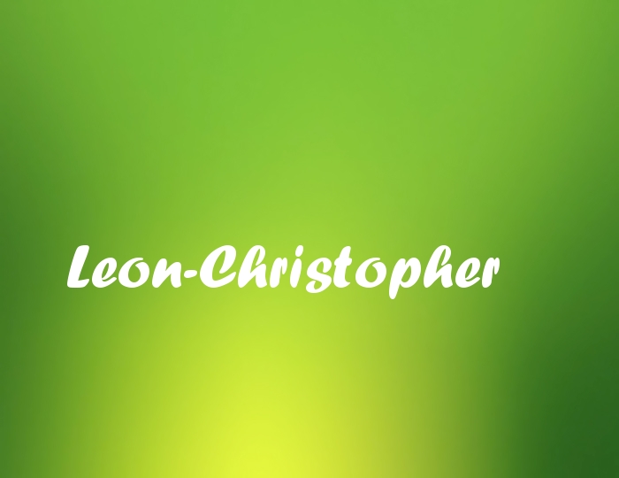 Bildern mit Namen Leon-Christopher Bildern mit Namen Leon-Christopher