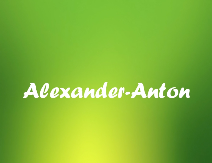 Bildern mit Namen Alexander-Anton Bildern mit Namen Alexander-Anton
