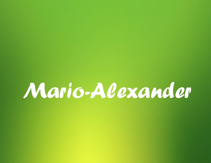 Bildern mit Namen Mario-Alexander