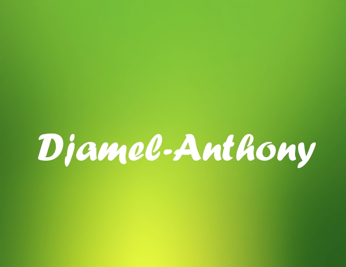 Bildern mit Namen Djamel-Anthony