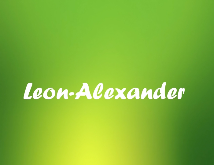 Bildern mit Namen Leon-Alexander