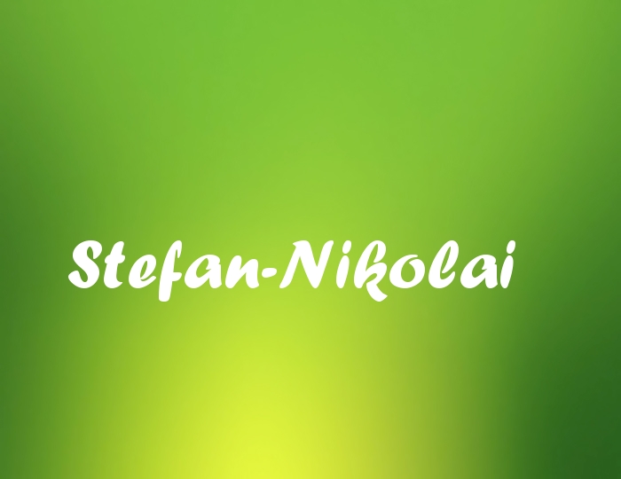 Bildern mit Namen Stefan-Nikolai