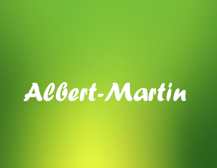Bildern mit Namen Albert-Martin