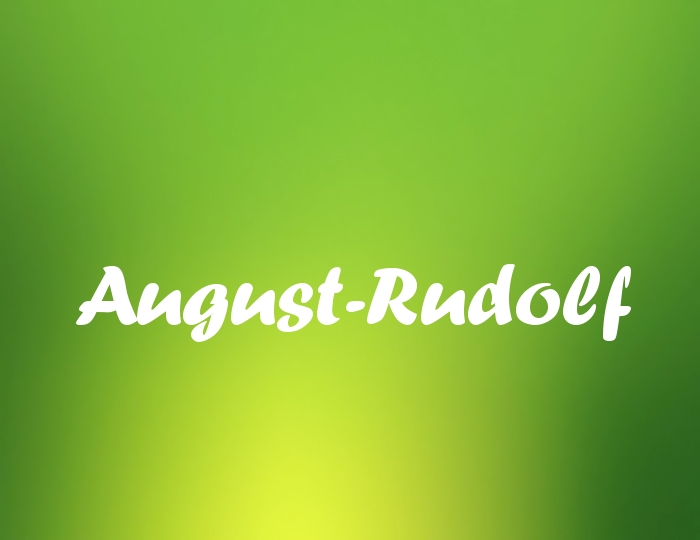 Bildern mit Namen August-Rudolf Bildern mit Namen August-Rudolf