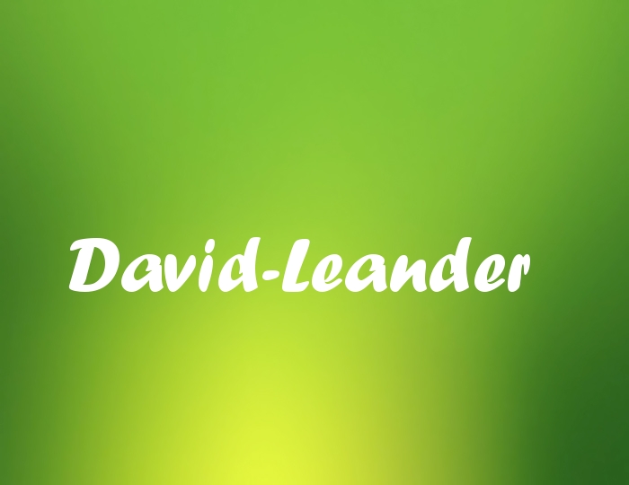 Bildern mit Namen David-Leander Bildern mit Namen David-Leander