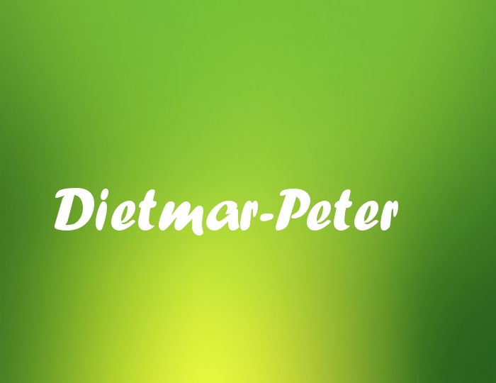 Bildern mit Namen Dietmar-Peter