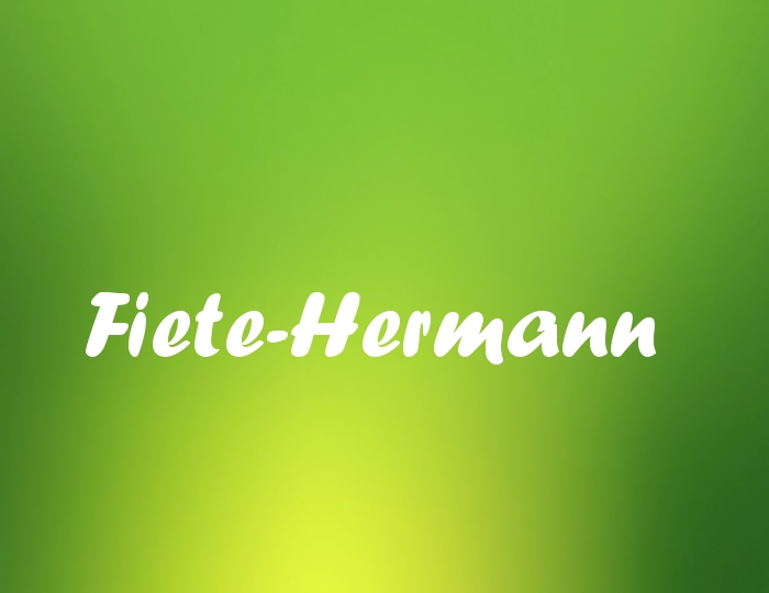 Bildern mit Namen Fiete-Hermann