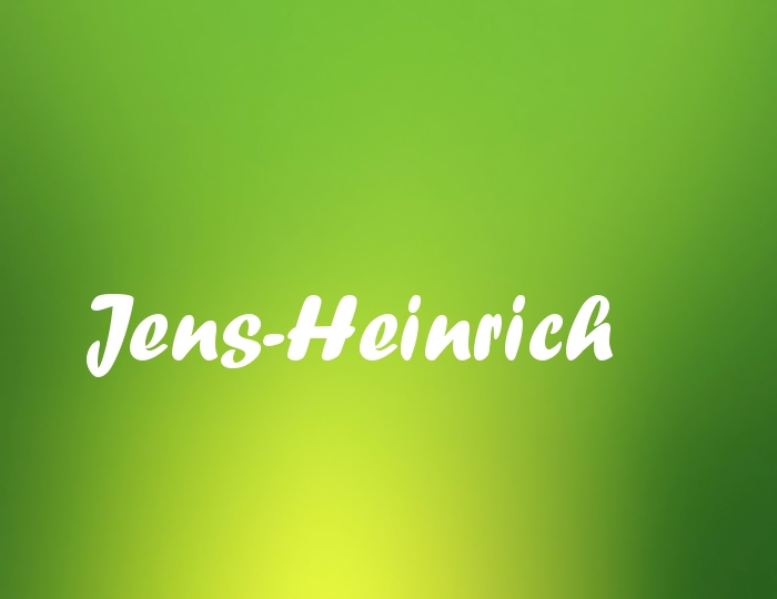 Bildern mit Namen Jens-Heinrich