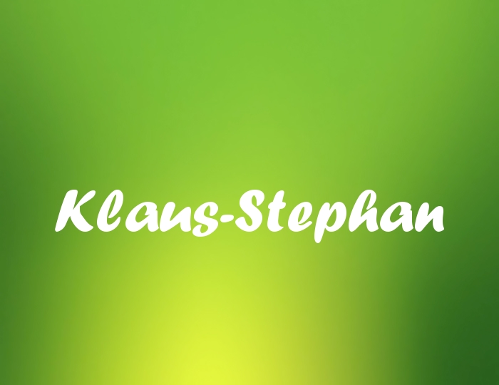 Bildern mit Namen Klaus-Stephan Bildern mit Namen Klaus-Stephan