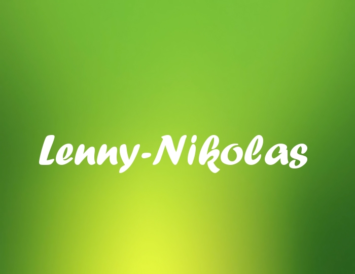 Bildern mit Namen Lenny-Nikolas Bildern mit Namen Lenny-Nikolas