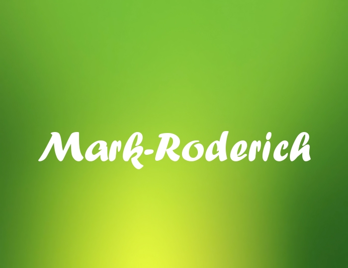 Bildern mit Namen Mark-Roderich