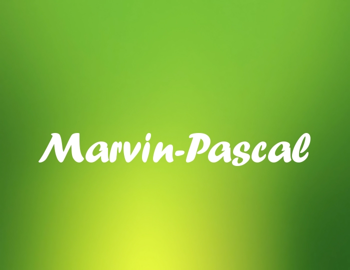 Bildern mit Namen Marvin-Pascal