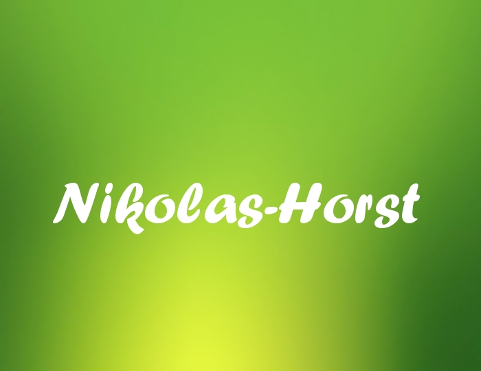 Bildern mit Namen Nikolas-Horst Bildern mit Namen Nikolas-Horst