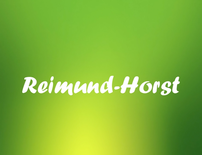 Bildern mit Namen Reimund-Horst