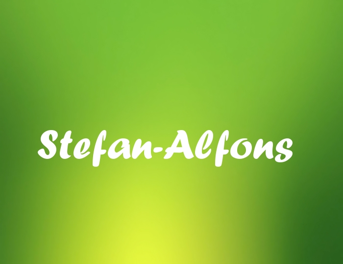 Bildern mit Namen Stefan-Alfons Bildern mit Namen Stefan-Alfons