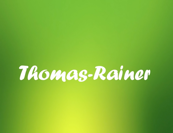 Bildern mit Namen Thomas-Rainer