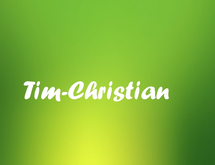 Bildern mit Namen Tim-Christian
