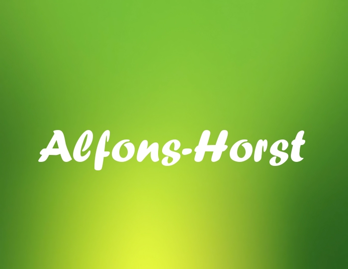 Bildern mit Namen Alfons-Horst Bildern mit Namen Alfons-Horst