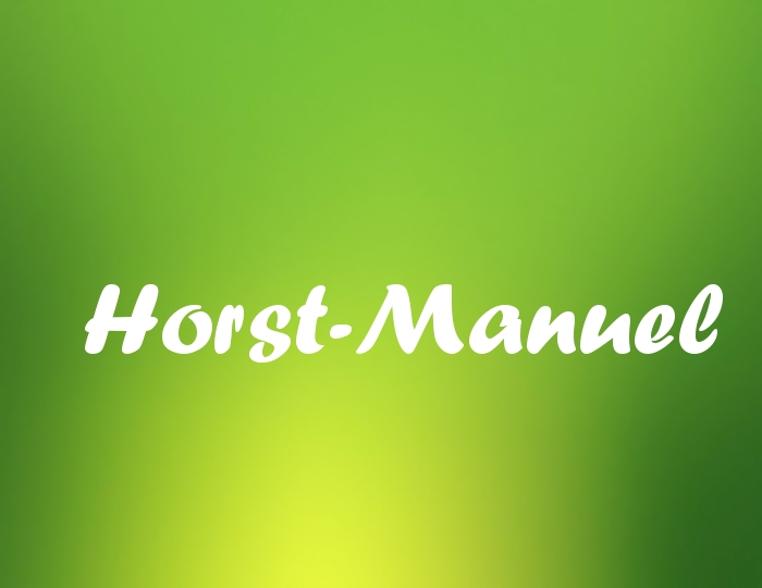 Bildern mit Namen Horst-Manuel
