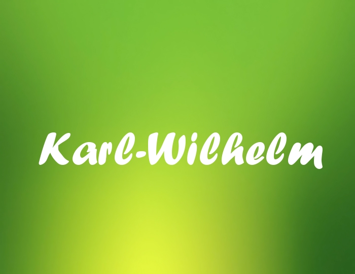 Bildern mit Namen Karl-Wilhelm