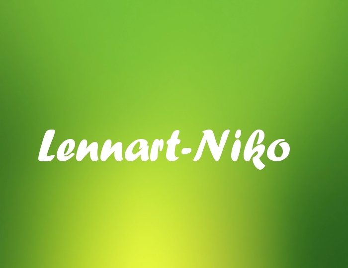 Bildern mit Namen Lennart-Niko