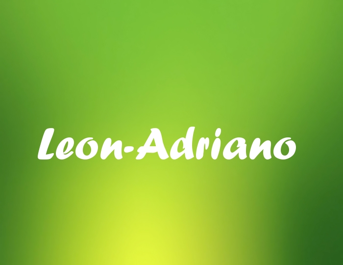 Bildern mit Namen Leon-Adriano