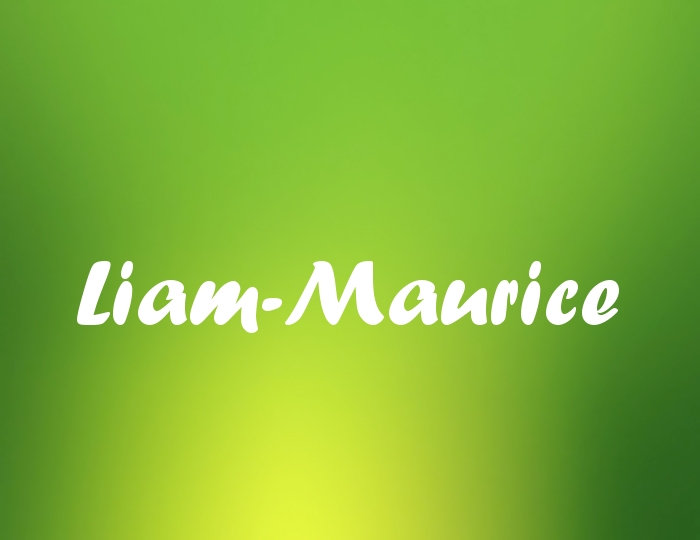 Bildern mit Namen Liam-Maurice