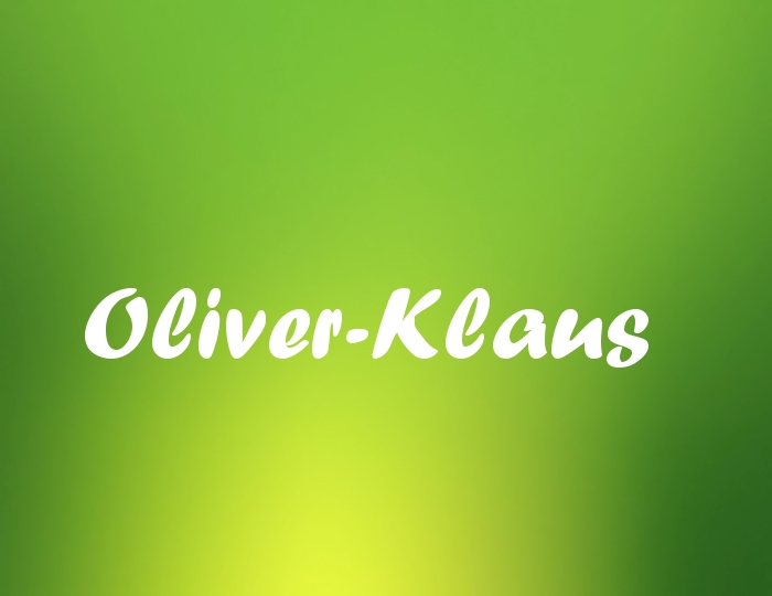 Bildern mit Namen Oliver-Klaus