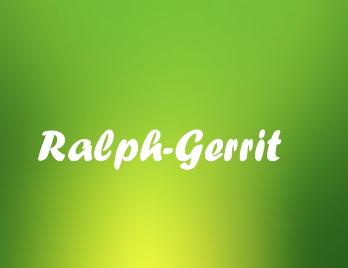 Bildern mit Namen Ralph-Gerrit