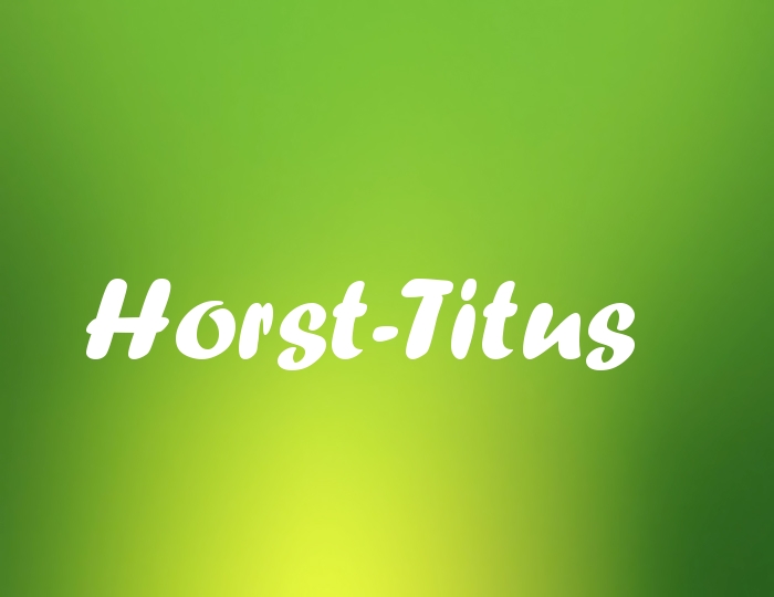 Bildern mit Namen Horst-Titus