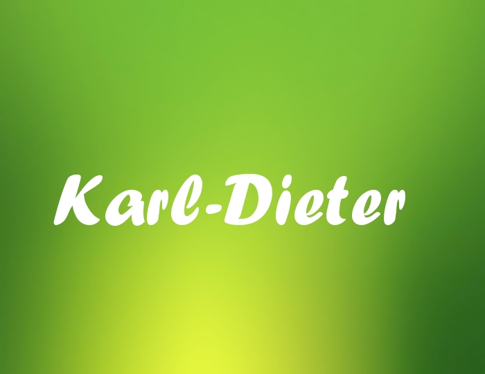 Bildern mit Namen Karl-Dieter
