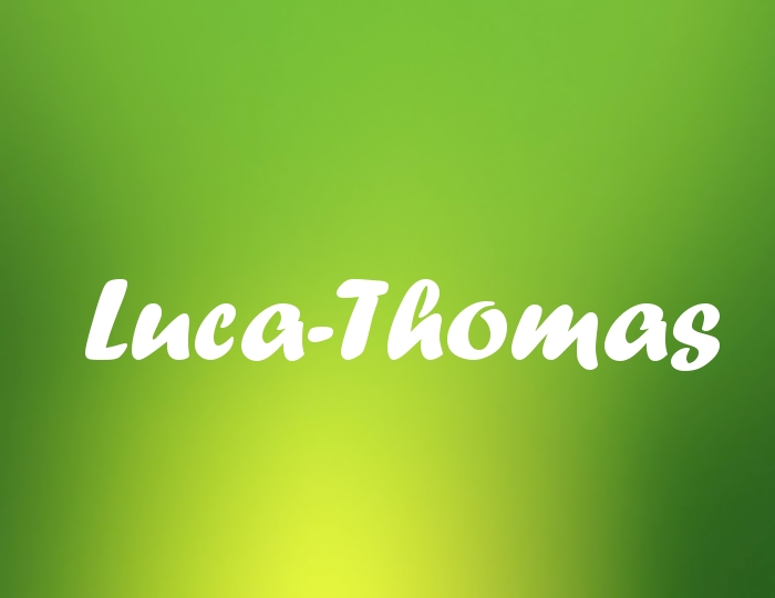 Bildern mit Namen Luca-Thomas