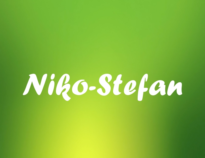 Bildern mit Namen Niko-Stefan Bildern mit Namen Niko-Stefan