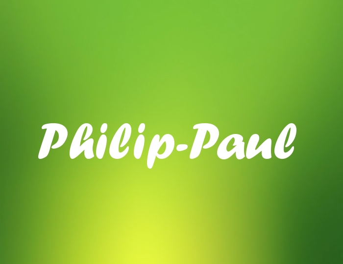 Bildern mit Namen Philip-Paul