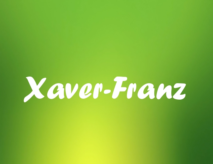 Bildern mit Namen Xaver-Franz