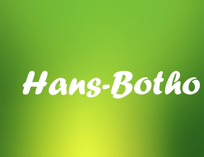 Bildern mit Namen Hans-Botho Bildern mit Namen Hans-Botho