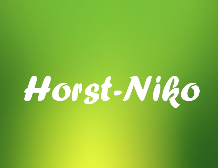 Bildern mit Namen Horst-Niko Bildern mit Namen Horst-Niko