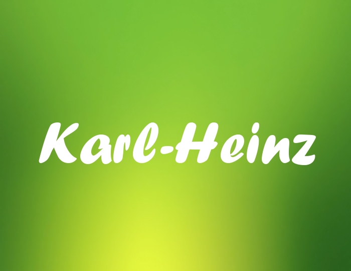 Bildern mit Namen Karl-Heinz